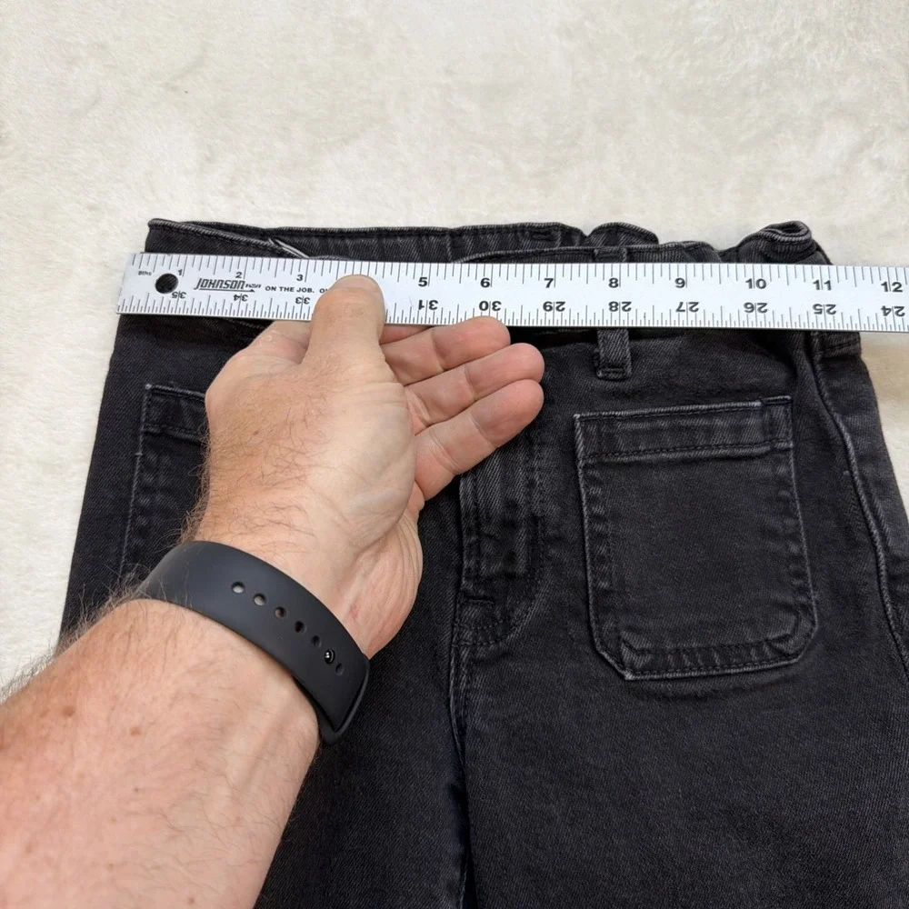 Gap Kids High Rise 70s Flare Jeans Black Wash Girls Size 10 Y2K Retro‎